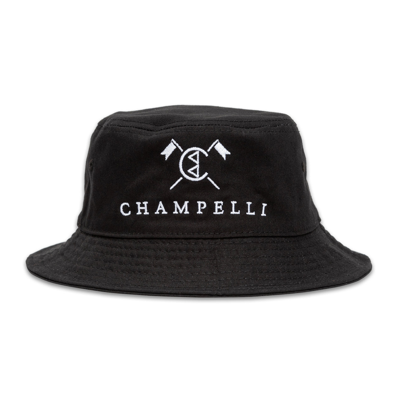 CHAMPELLI CLASSIC BUCKET HAT IN BLACK