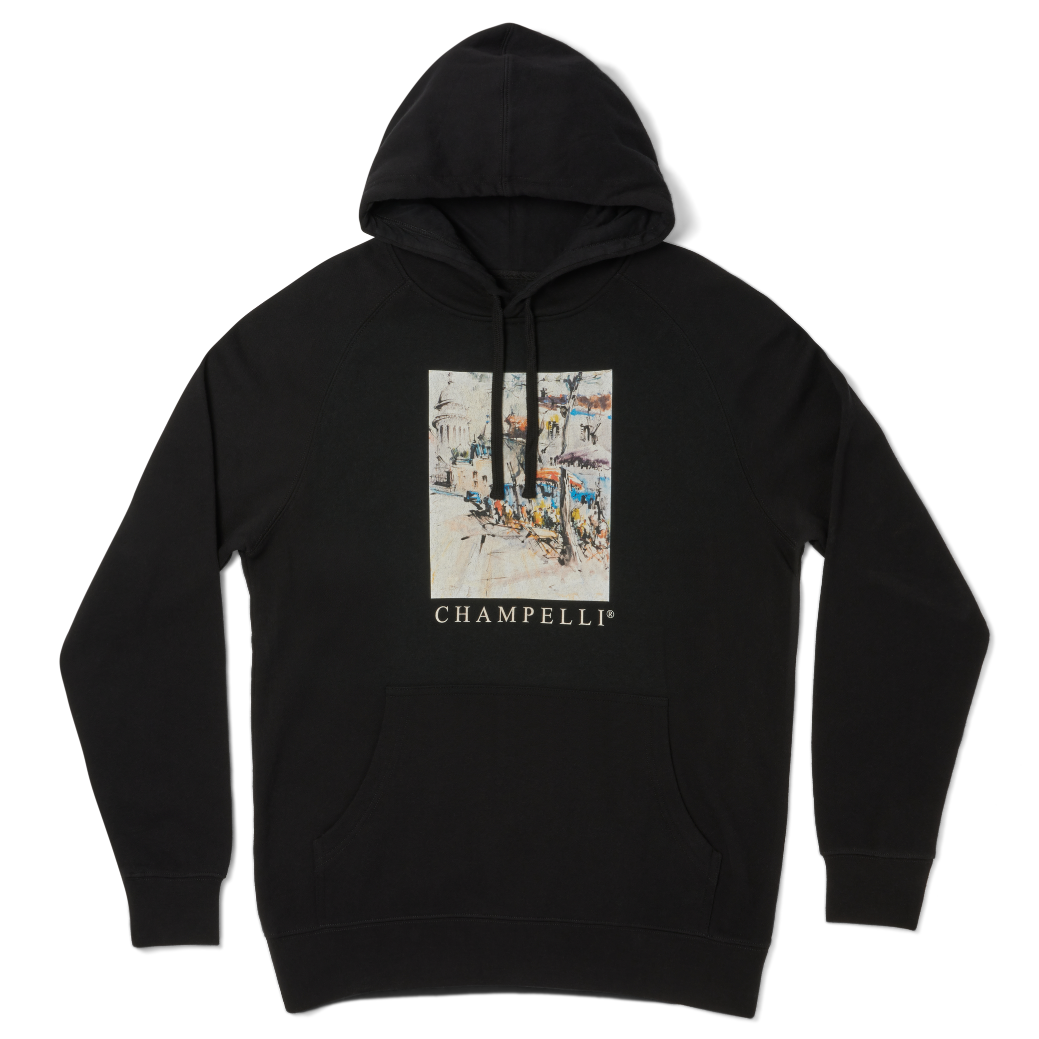 Champs lys es HOODIE IN BLACK